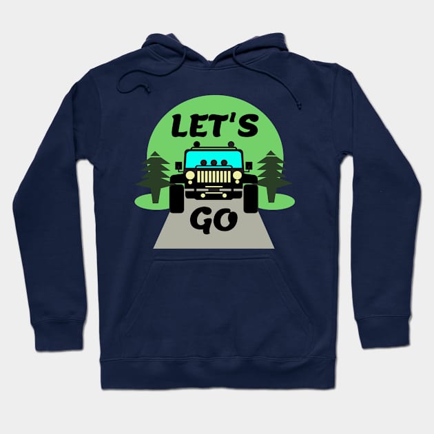 Let's Go Hoodie by BishBashBosh